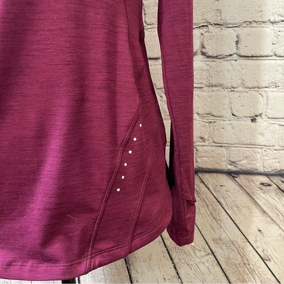 Avia 1/4 Zip Athletic Top  Pink Small - Picture 3 of 10